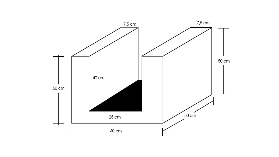 25 cm Beton U Kanalı